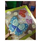 Shelf Full Of Bowls (See Markings), Pyrex Piece, Platters, And Pie Tins