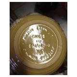 Shelf Full Of Bowls (See Markings), Pyrex Piece, Platters, And Pie Tins