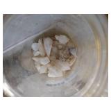 Box of Big Shells & Jar of Chrystals