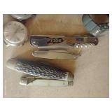 Lot of Watches, Lighters, Pocket Knives