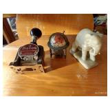Vintage Stamp, Elephant & Pencil Sharpener