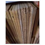 Left Side Rack of Wood: Lots of Plywood!