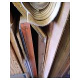 Left Side Rack of Wood: Lots of Plywood!