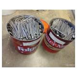 Two Large Cans of Galvanized Nails