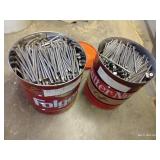Two Large Cans of Galvanized Nails