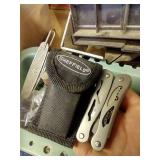 Small Tote of Knives & Tools