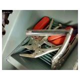 Small Tote of Knives & Tools