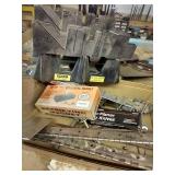Box w/ 250lb Retrieving Magnet, Saws, Miter Saws, Etc