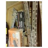 Box w/ 250lb Retrieving Magnet, Saws, Miter Saws, Etc