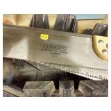 Box w/ 250lb Retrieving Magnet, Saws, Miter Saws, Etc