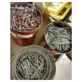 Three Cans of Galvanized Nails