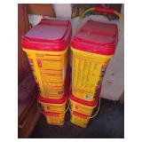 Four Buckets of Weed Preventer