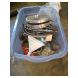 Tote Full of Tools & Hardware Items