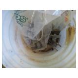 Bucket of Heavy Duty Parts - Steel Pipe Fittings, Etc