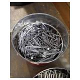 (2) Coffee Cans Full of Nails