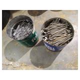 (2) Coffee Cans Full of Nails