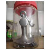 Shelf of Jars with Hardware - Approximately 20 Jars/Cans!