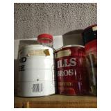 Shelf of Jars with Hardware - Approximately 20 Jars/Cans!