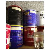 Shelf of Jars with Hardware - Approximately 20 Jars/Cans!