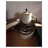 Wooden Drawer Unit (With Contents on Top)