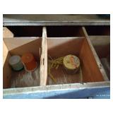 Wooden Drawer Unit (With Contents on Top)