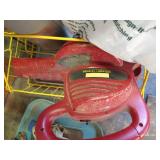 Misc. Lot - Leaf Blower, Wire Basket, Sheet Metal Roll, Etc
