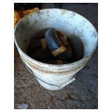 Bucket With Several Heavy Casters
