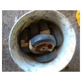 Bucket With Several Heavy Casters