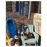 Contents of Porch - Lawn Chairs, Wind Chimes, Etc