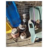 Contents of Porch - Lawn Chairs, Wind Chimes, Etc