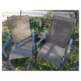 (2) Nice Adjustable Metal Patio Chairs