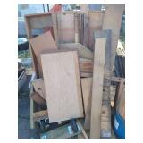 HUGE Pile of Wood, Casters, Umbrella, Window, Etc