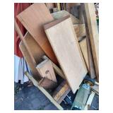 HUGE Pile of Wood, Casters, Umbrella, Window, Etc