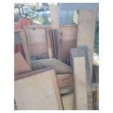 HUGE Pile of Wood, Casters, Umbrella, Window, Etc