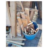 HUGE Pile of Wood, Casters, Umbrella, Window, Etc