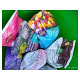 Large Plastic Tub Filled With Garden Items - Fertilizer, Insect Killer, Etc