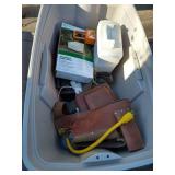 Large Plastic Tote Full of Items