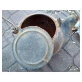 Cast Iron Water Kettle & Deer Antler Rack