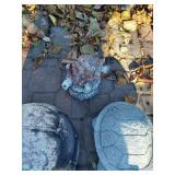 (4) Medium Sized Garden Turtles