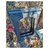 (2) Black Plastic Sawhorses