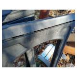 (2) Black Plastic Sawhorses