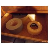 Dresser Drawer Contents - Numerous Rolls of Tape, Etc