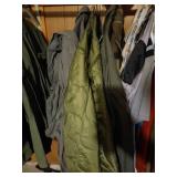 Closet Contents - Vintage Clothes, Military Clothes, Boots, Etc.