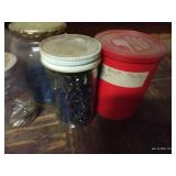 (7) Jars of Hardware