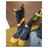 Military Duffle With (4) Pairs of Size 13 & 14 Boots