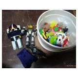 Bucket of Vintage Toys - Transformers, Etc