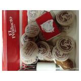 Cigar Box With Army & Air Force Exchange Wooden Nickels