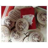 Cigar Box With Army & Air Force Exchange Wooden Nickels