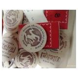 Cigar Box With Army & Air Force Exchange Wooden Nickels