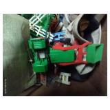 Large Box of Vintage Toys - Mostly Plastic Farm Set